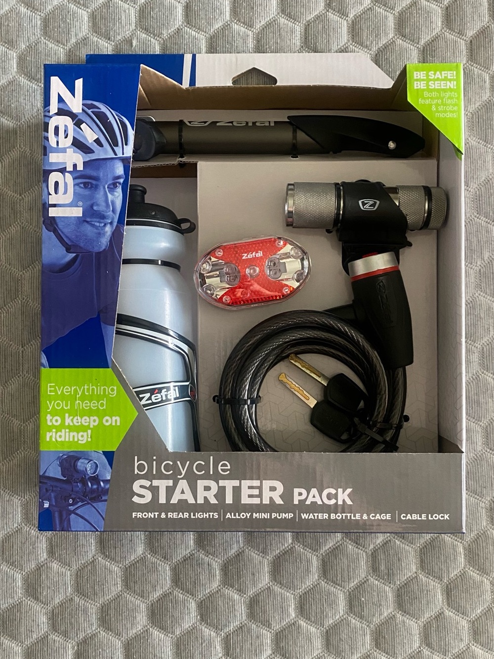 ZEF Bicycle Starter Pack - Black & Silver Kit